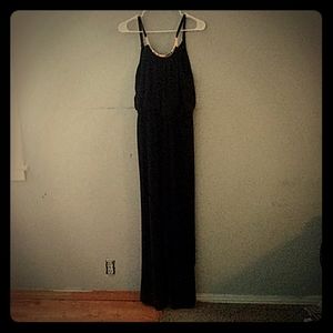 Black jumpsuit wit gold